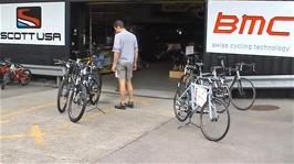 A factory outlet bike store at Gösgerstrasse, Schönenwerd, 11.9 miles into the ride